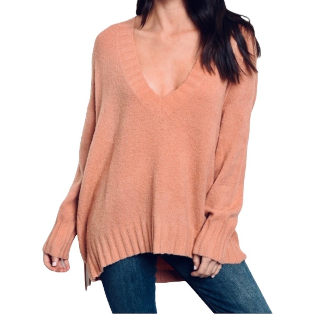 Uniq Back Lacing Slouchy Sweater - Picture 2 of 7